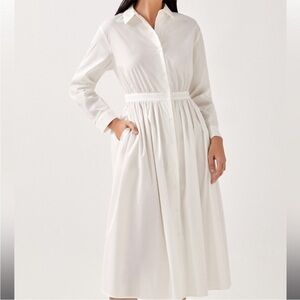 LoveBonito Odell Button-Down Shirt Dress 4 NWT